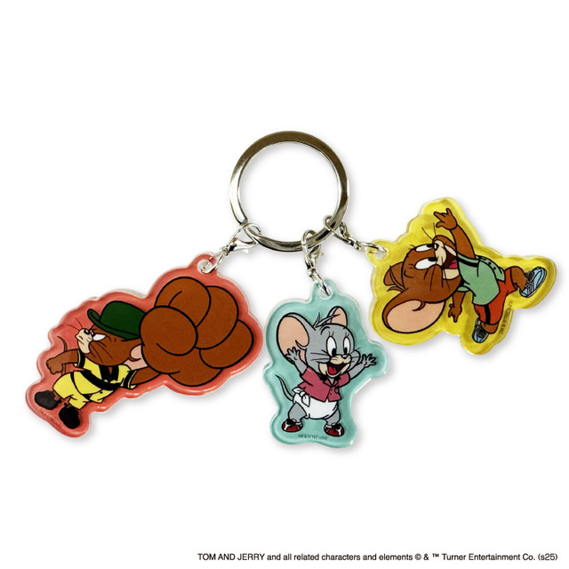 「トムとジェリーボウリング -by VILLAGE VANGUARD-」会場限定グッズ「3チャームキーホルダー」