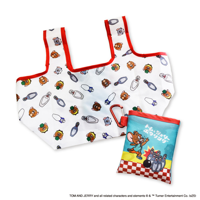 「トムとジェリーボウリング -by VILLAGE VANGUARD-」会場限定グッズ「エコバッグ」（C）＆（TM） Turner Entertainment Co. （s25）