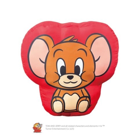 「トムとジェリーボウリング -by VILLAGE VANGUARD-」ヴィレッジヴァンガード限定グッズ「ダイカットクッション（ジェリー）」