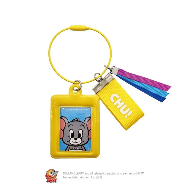 「トムとジェリーボウリング -by VILLAGE VANGUARD-」ヴィレッジヴァンガード限定グッズ「ミニフォトリボンキーホルダー（タフィー）」