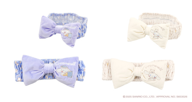 「シナモロールのんびりマルシェ」ヘアバンド（各1,848円）（C）2025 SANRIO co., LTD. APPROVAL. NO. S653526