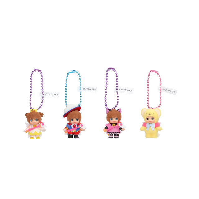 カードキャプターさくら コスチュームキューピー　（左から）エンジェルクラウン、王子さま、黒猫風、ケロちゃん