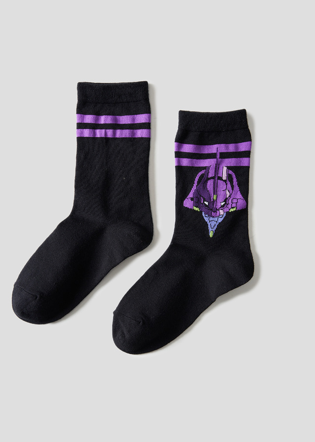 『新世紀エヴァンゲリオン』×グラニフ「初号機｜ミドルソックス」（C）khara/Project Eva.