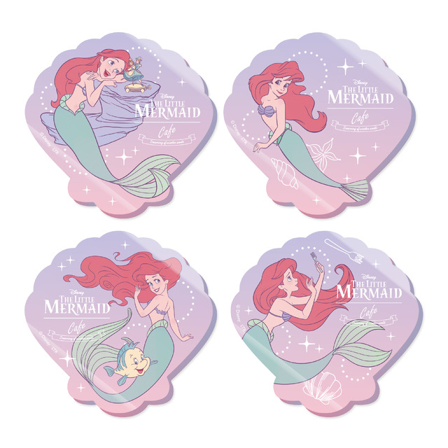 『リトル・マーメイド』OH MY CAFE 「アクリルコースター」（C）Disney