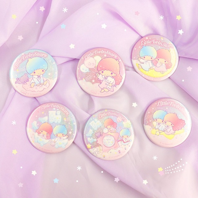 リトルツインスターズ ホログラム缶バッジ