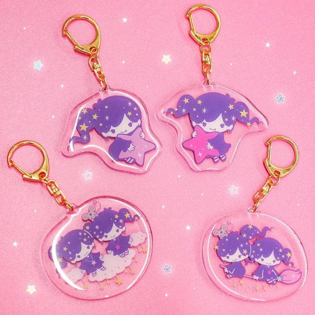 マジカルツインコメッツ　とぅるるんアクリルキーホルダー