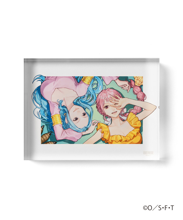 「ONE PIECE × ZOZOTOWN　ACRYLIC BLOCK STAND　ビビ＆レベッカ」（C）O／S・F・T