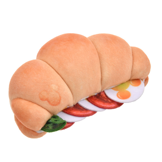 ディズニーストア「ミッキー ぬいぐるみキーホルダー・キーチェーン クロワッサンサンド MICKEY'S BAKERY」（C）Disney
