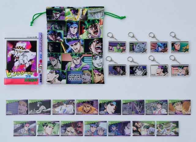 「JOJO WORLD 3」ヘブンズ・ドアー ルーレット 君は『傑作』となれるか！？ 景品一覧（C）荒木飛呂彦&LUCKY LAND COMMUNICATIONS/集英社・ジョジョの奇妙な冒険THE ANIMATION PROJECT（C）Bandai Namco Amusement Inc.