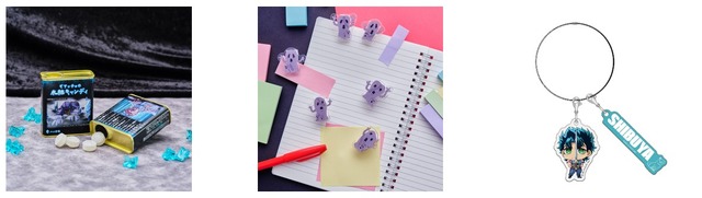 「JOJO WORLD 3」ギアッチョの氷結キャンディ（全1種）　価格：700円Mtのクリップセット（全1種）　価格：1,800円地域限定ワイヤーキーホルダー（全12種）　価格：各1,200円（C）荒木飛呂彦&LUCKY LAND COMMUNICATIONS/集英社・ジョジョの奇妙な冒険THE ANIMATION PROJECT（C）Bandai Namco Amusement Inc.