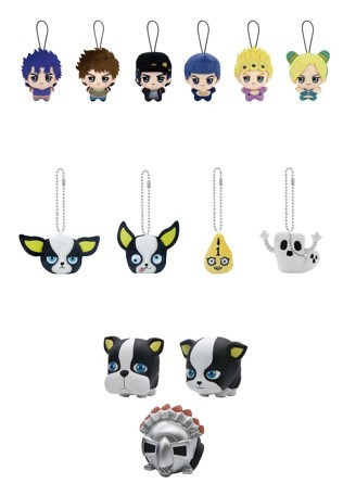 「JOJO WORLD 3」オリジナルアミューズメント景品3種（C）荒木飛呂彦&LUCKY LAND COMMUNICATIONS/集英社・ジョジョの奇妙な冒険THE ANIMATION PROJECT（C）Bandai Namco Amusement Inc.
