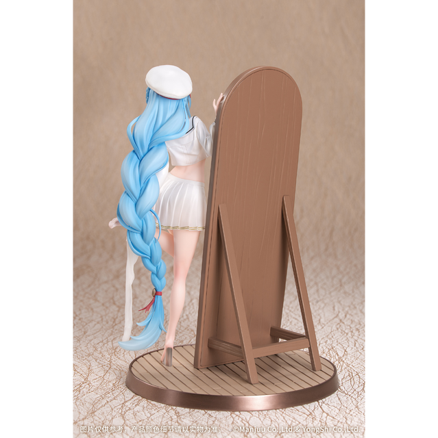 へそ出しセーラー服に、脱ぎかけタイツ！『アズレン』より「ジェーナス」1/8スケールフィギュアが予約受付開始ー専用台座の全身鏡でリアル感が凄い