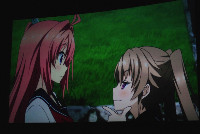 山本希望がツインテールでの出演を公約　「蒼の彼方のフォーリズム」先行上映会　