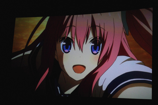 山本希望がツインテールでの出演を公約　「蒼の彼方のフォーリズム」先行上映会　