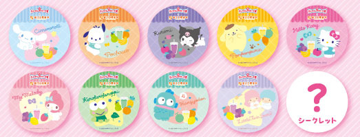 2025年サンリオキャラクター大賞×果汁工房果琳、コラボジュース購入特典「2025年限定デザインコースター」（C）2025 SANRIO CO., LTD. APPROVAL NO. L656539