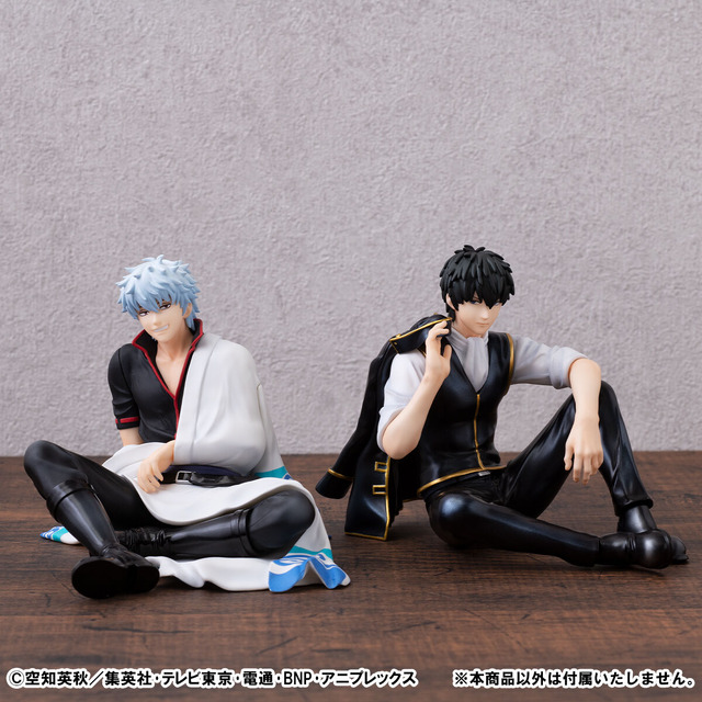 メガハウス「G.E.M.シリーズ 銀魂 てのひら銀さん」と「同 てのひら土方さん」（C）空知英秋／集英社・テレビ東京・電通・BNP・アニプレックス