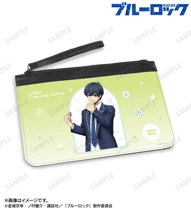 TVアニメ『ブルーロック』「描き下ろし 潔 世一 モーニングルーティンver. PUレザーフラットポーチ」（C）金城宗幸・ノ村優介・講談社／「ブルーロック」製作委員会