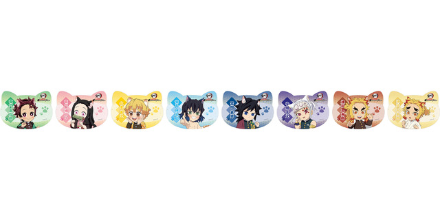 〈店頭購入特典〉ねこ型イラストシート(全8種)