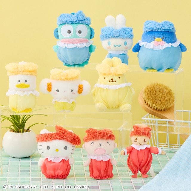「ナムコで推し色！～カラフルバスタイム～」マスコット2（C）'25 SANRIO CO., LTD. APPR. NO. L654094（C）Bandai Namco Amusement Inc.