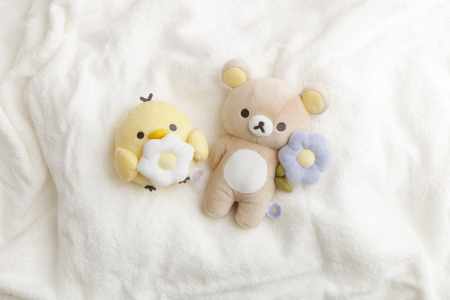 「リラックマ『BASIC RILAKKUMA Flower』ぬいぐるみ」各種（C）2025 SAN-X CO., LTD. ALL RIGHTS RESERVED.