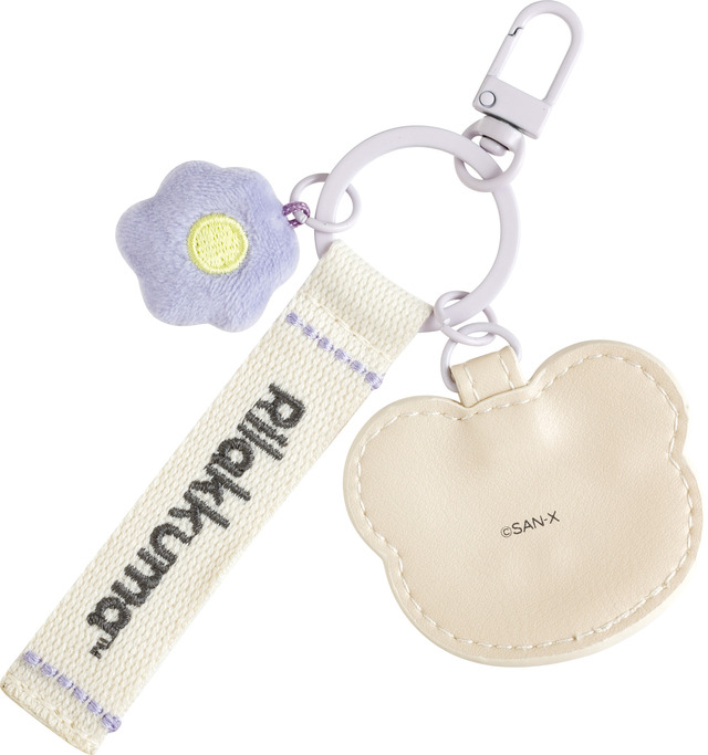 「リラックマ『BASIC RILAKKUMA Flower』ワッペンキーホルダー リラックマ」（C）2025 SAN-X CO., LTD. ALL RIGHTS RESERVED.