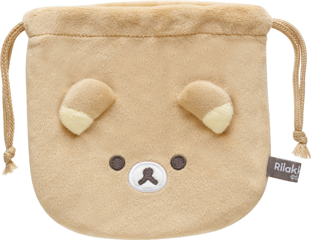 「リラックマ『BASIC RILAKKUMA Flower』ぬいぐるみ巾着コレクション リラックマ」（C）2025 SAN-X CO., LTD. ALL RIGHTS RESERVED.