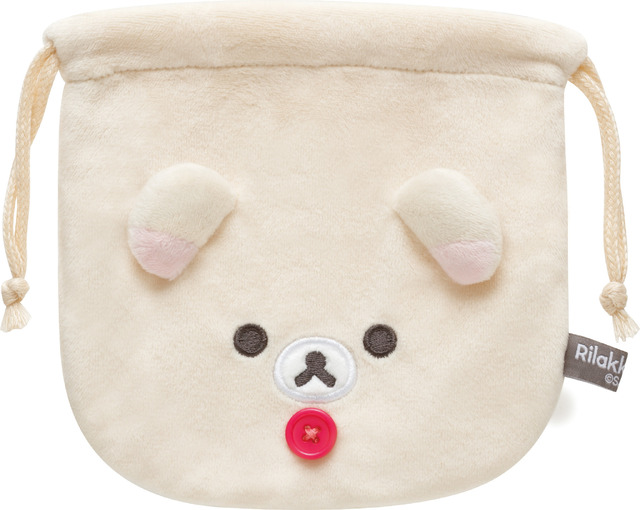 「リラックマ『BASIC RILAKKUMA Flower』ぬいぐるみ巾着コレクション コリラックマ」（C）2025 SAN-X CO., LTD. ALL RIGHTS RESERVED.