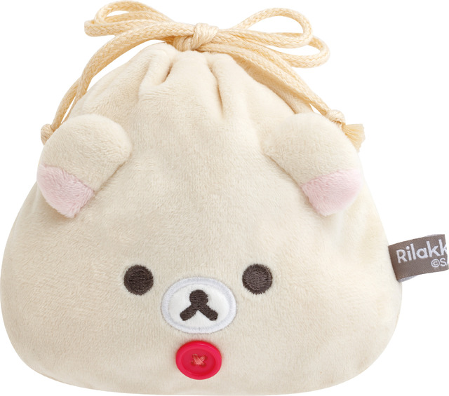 「リラックマ『BASIC RILAKKUMA Flower』ぬいぐるみ巾着コレクション コリラックマ」（C）2025 SAN-X CO., LTD. ALL RIGHTS RESERVED.
