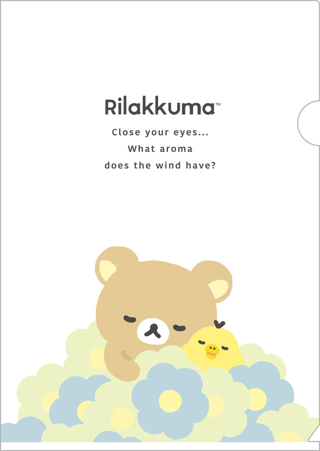 「リラックマ『BASIC RILAKKUMA Flower』クリアホルダー リラックマ＆キイロイトリ」（C）2025 SAN-X CO., LTD. ALL RIGHTS RESERVED.