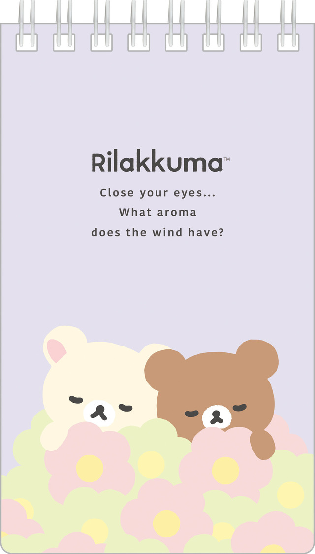 「リラックマ『BASIC RILAKKUMA Flower』ロングSPメモ コリラックマ＆チャイロイコグマ」（C）2025 SAN-X CO., LTD. ALL RIGHTS RESERVED.