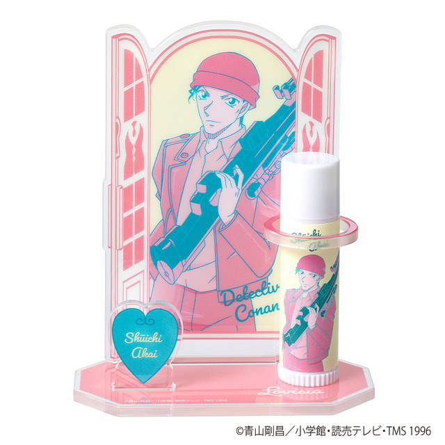 『Lovisia 名探偵コナンリップクリーム＆リップスタンド セット』各1,870円（税込）