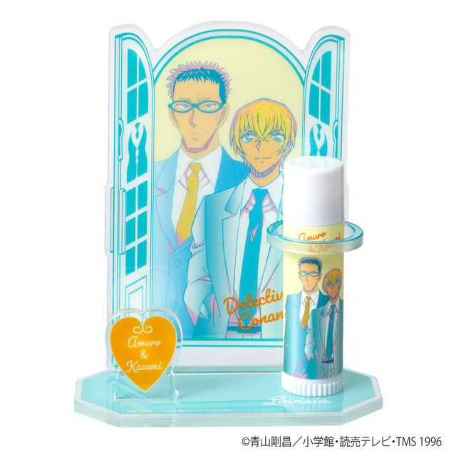 『Lovisia 名探偵コナンリップクリーム＆リップスタンド セット』各1,870円（税込）