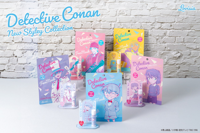 『Lovisia 名探偵コナンリップクリーム＆リップスタンド セット』各1,870円（税込）