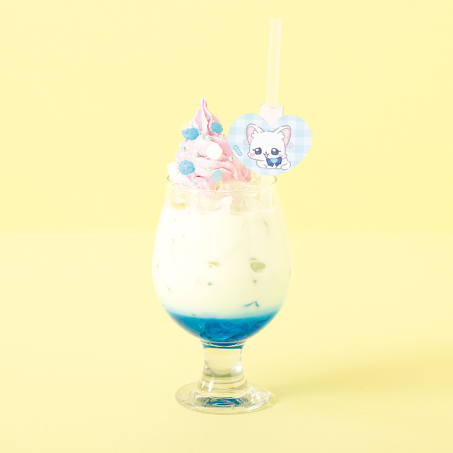 「ぷちきゅあはじめてかふぇ」のコラボドリンク「ゆきのれんにゅうミルク」（C）ぷちきゅあぱーとなーず