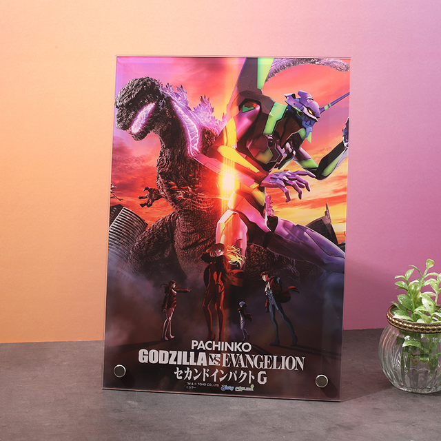 『Pゴジラ対エヴァンゲリオンセカンドインパクトG』グッズ「アクリルパネル」TM＆（C）TOHO CO., LTD.（C）カラー