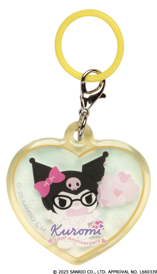 「クロミ マイドリームぷっくりハート型チャーム」1回300円（C）2025 SANRIO CO., LTD. APPROVAL NO.L660339