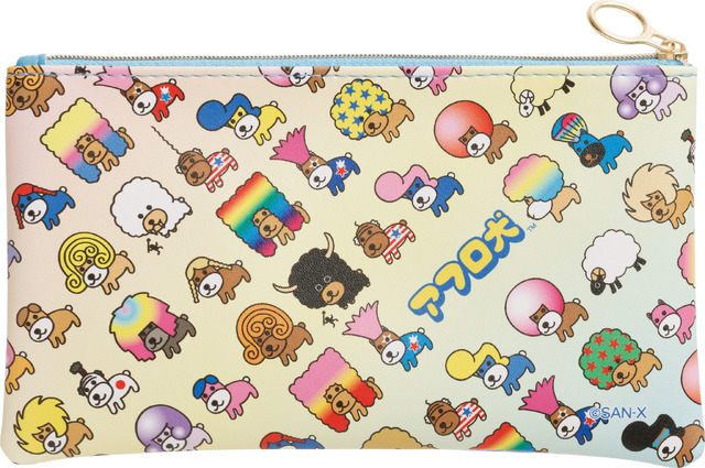 サンエックスキャラクターズ「クリアペンポーチ アフロ犬」（C）2025 SAN-X CO., LTD. ALL RIGHTS RESERVED.