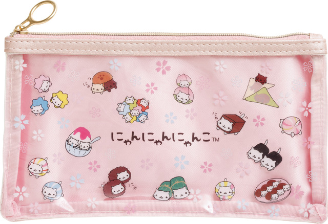 サンエックスキャラクターズ「クリアペンポーチ にゃんにゃんにゃんこ」（C）2025 SAN-X CO., LTD. ALL RIGHTS RESERVED.