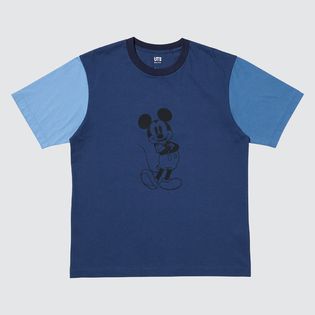 ユニクロ「MEN ディズニー イン ブルー UT」カラー：67 BLUE（C）Disney