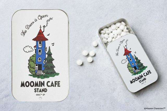 「ムーミンカフェ スタンド」新グッズのスライド缶ラムネ（C）Moomin Characters