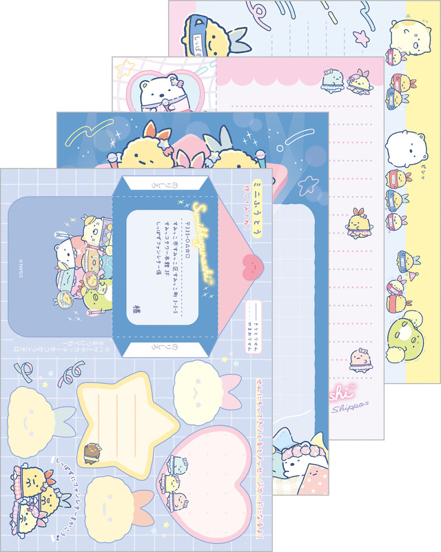 サンエックス「すみっコぐらし メモパッド（夢みるしっぽず・ブルー）」（C）2025 SAN-X CO., LTD. ALL RIGHTS RESERVED.