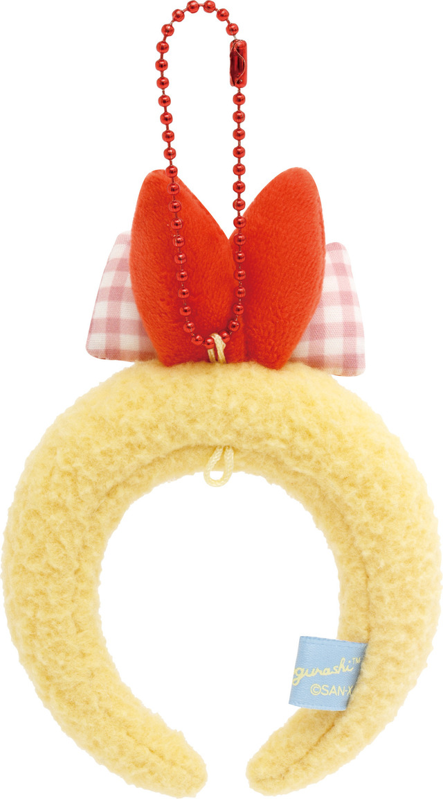 サンエックス「すみっコぐらし しっぽカチューシャキーホルダー（夢みるしっぽず・えびふらいのしっぽ）」（C）2025 SAN-X CO., LTD. ALL RIGHTS RESERVED.