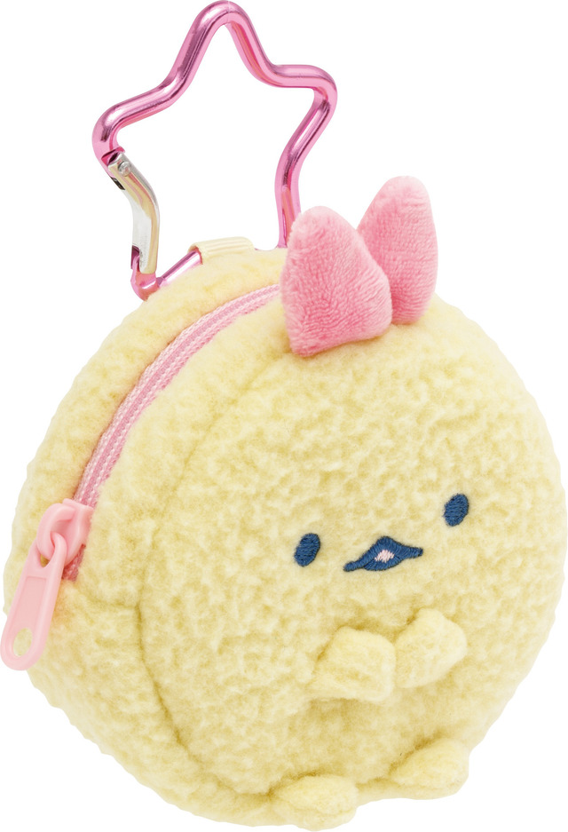 サンエックス「すみっコぐらし ぬいぐるみミニポーチ（夢みるしっぽず・えびてんのしっぽ）」（C）2025 SAN-X CO., LTD. ALL RIGHTS RESERVED.