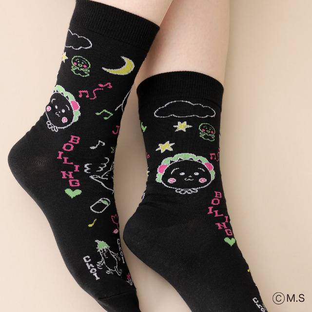 コジコジ ラクガキ総柄ソックス