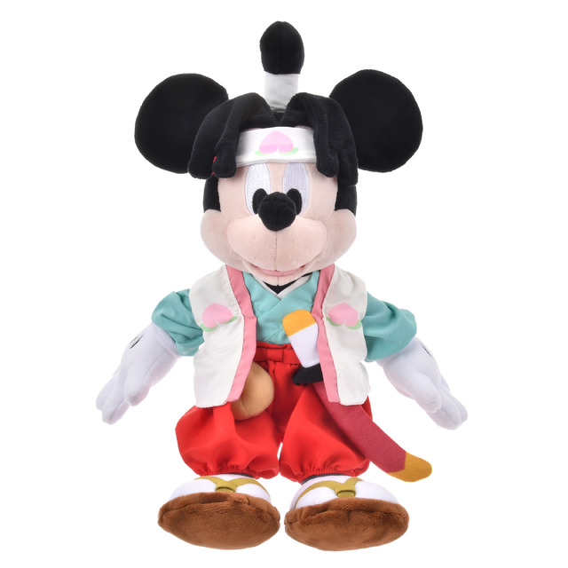 「桃太郎」にちなんだデザインのぬいぐるみ