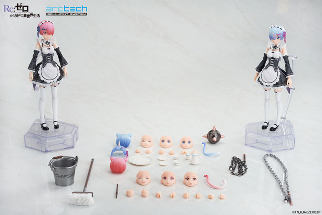 ARCTECH可動シリーズ Re:ゼロから始める異世界生活 ラム＆レム セット 1/8スケール 可動フィギュア