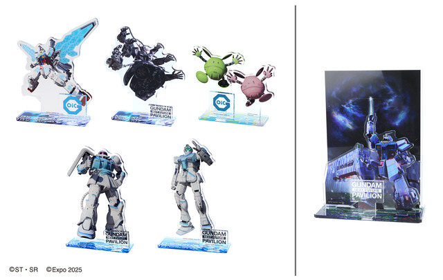 EXPO 2025「GUNDAM NEXT FUTURE PAVILION」文具雑貨シリーズが限定発売。「アクリルスタンド」「ジオラマアクリルスタンド」（C）ST・SR（C）Expo 2025