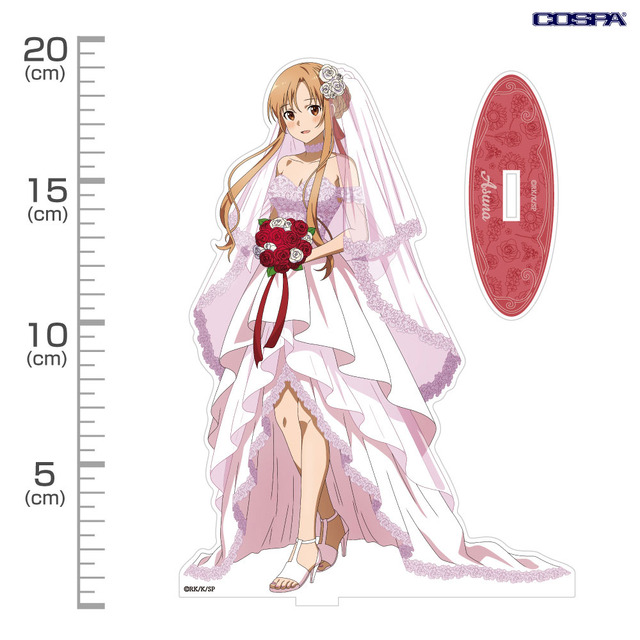 TVアニメ『ソードアート・オンライン』「描き下ろし アスナ アクリルスタンド（大） ウェディングドレスVer. 」（C）2020 川原 礫/KADOKAWA/SAO-P Project