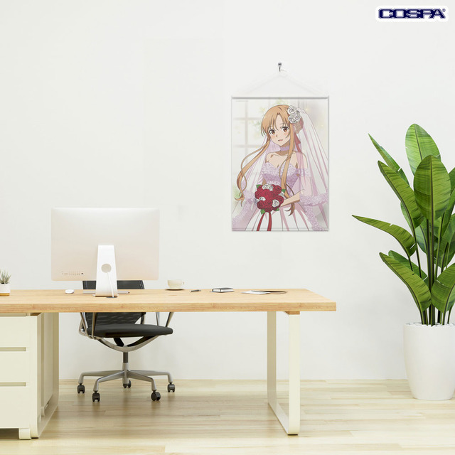 TVアニメ『ソードアート・オンライン』「描き下ろし アスナ B2タペストリー ウェディングドレスVer. 」（C）2020 川原 礫/KADOKAWA/SAO-P Project