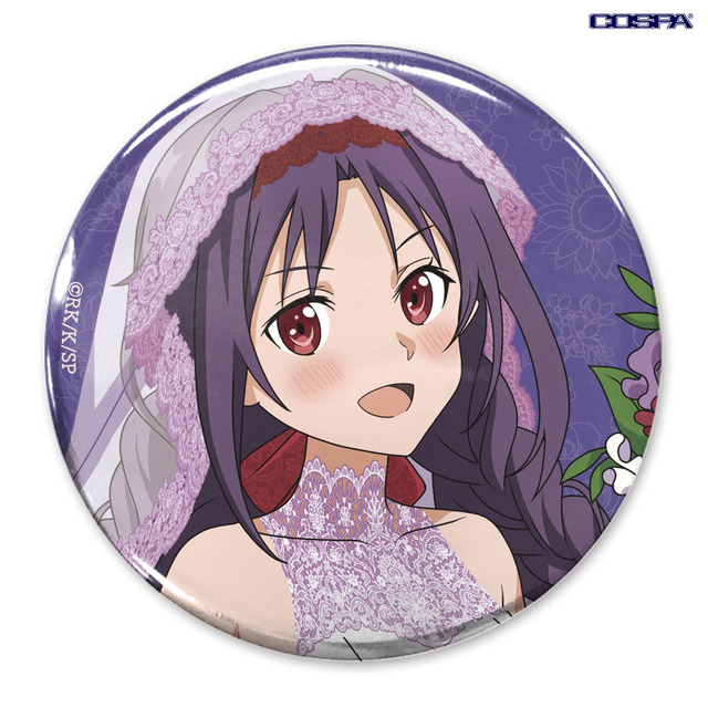 TVアニメ『ソードアート・オンライン』「描き下ろし ユウキ 65mm缶バッジ ウェディングドレスVer.」（C）2020 川原 礫/KADOKAWA/SAO-P Project